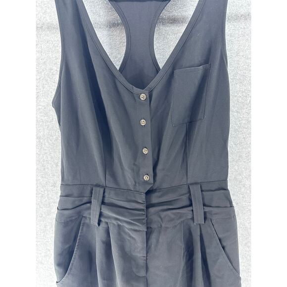 Silence + Noise Womens sz M Black Romper Urban Outfitters Y2K Anthropologie - Picture 2 of 6